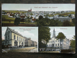 243 - HOHNDORF - Bez. Chemnitz - Erzgebirge - Warenhaus Heinrich, Gemeindeamt - Ca. 1910 - Hohndorf