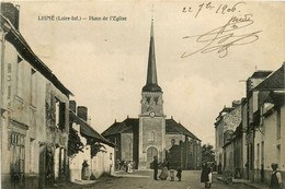 Ligné * La Place De L'église * Villageois - Ligné