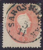 1861. Typography With Embossed Printing 5kr Stamp, SAROS N: PATAK - ...-1867 Prephilately