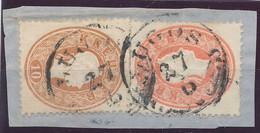 1861. Typography With Embossed Printing 10+5kr Stamps, LUGOS - ...-1867 Prephilately