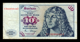 Alemania Germany Fed. Rep. 10 Deutsche Mark 1980 Pick 31d BC/+ VF/+ - 10 Deutsche Mark