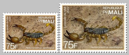 MALI 2022 SET 2V - INDIA ENDEMIC FAUNA - SCORPIONS SCORPION - RARE MNH - Ragni