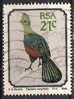 South Africa 1990 - Birds Tauraco Corythaix Scott#789 - Used - Used Stamps