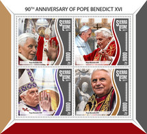 2017 SIERRA LEONE MNH POPE BENEDICT XVI |  Yvert&Tellier Code: 7205-7208  |  Michel Code: 8805-8808  |  Scott Code: 4438 - Sierra Leone (1961-...)