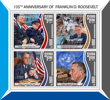 2017 SIERRA LEONE MNH FRANKLIN D. ROOSEVELT Tellier Code: 7217-7220  |  Michel Code: 8780-8783  |  Scott Code: 4424 - Sierra Leone (1961-...)