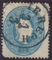 1861. Typography With Embossed Printing 15kr Stamp, IRREGH - ...-1867 Prephilately