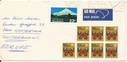 New Zealand Cover Sent Air Mail To Switzerland Matamata 2-2-1976 - Poste Aérienne