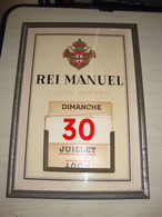 Rei Manuel. Porto Sherry. Tableau Cellulit-Cadre. S.A. Usines Rob Otten, Bruxelles - Plaques En Carton