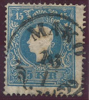 1858. Typography With Embossed Printing 15kr Stamp, MAKO - ...-1867 Prefilatelia