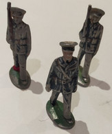 3 SOLDATS DE L ARMEE DE L AIR 1 Officier+ 2 Soldats QUIRALU Années 50 - Quiralu