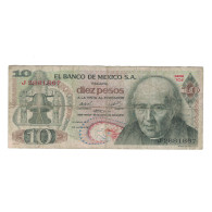 Billet, Mexique, 10 Pesos, 1974, 1974-10-16, KM:63g, B - Mexique