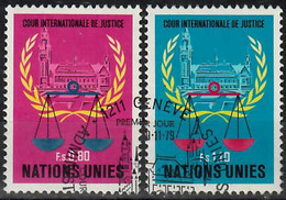 1979 Cour Internationale De Justice Zum 87-88 / Mi 86-87 / Sc 87-88 / YT 86-87 Oblitéré / Gestempelt /used [zro] - Used Stamps