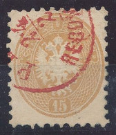 1864. Typography With Embossed Printing 15kr Stamp, PEST/RECOMMANDIRT - ...-1867 Vorphilatelie