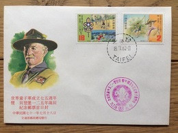 Taiwan 1982, FDC: Scout Movement Baden Powell Jamboree Scouting - FDC