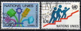 1980 Conseil économique Et Social Zum 96-97 / Mi 94-95 / Sc 96-97 / YT 94-95 Oblitéré / Gestempelt /used [zro] - Oblitérés