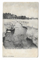 Postcard, Essex, Southend, The Frozen Sea, January 16th 1905. - Southend, Westcliff & Leigh