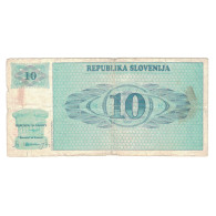 Billet, Slovénie, 10 (Tolarjev), 1990, KM:4a, B - Slovénie