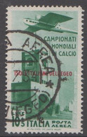 1934. Football World Cup In Italy. 10 LIRE + 5 LIRE. Overprinted ISOLE ITALIANE DELL' EGEO.  (Michel 145) - JF141050 - Ägäis