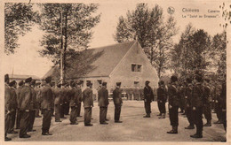 Belgique - Hainaut - Chièvres - Caserne. Le "salut Au Drapeau". - Chièvres