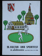 243 - LICHTENSTEIN / Sachsen - 20. Kultur- Sportfest - Sonderstempel - 1978 - Lichtenstein