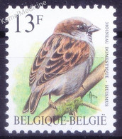 Belgium 1994 MNH, House Sparrow, Birds Of Buzin - Sparrows