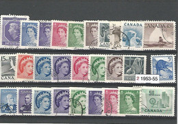 33730 ) Canada Collection Commemoratives 1953 1954 1955 Animal Karsh Wilding Mammal - Gebruikt