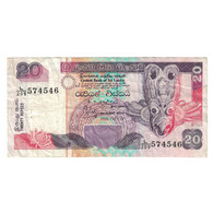 Billet, Sri Lanka, 20 Rupees, 2001, 2001-12-12, KM:109a, TB+ - Sri Lanka