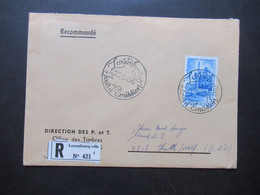 Luxemburg Direction Des P. Et T.1966 2x Einschreiben Luxembourg Ville / Versand Für Sammlermarken - Cartas & Documentos