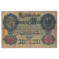 Billet, Allemagne, 20 Mark, 1910, 1910-04-21, KM:40b, TB - 20 Mark