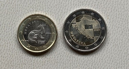 EURO Coins CROATIA 2023 - 1, 2 Euro UNC - Kroatië