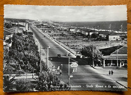 MARINA DI PIETRASANTA -  VIALE ROMA E LA SPIAGGIA...come Erano... - VIAGGIATA - G.F.254-1- 26 - Lucca