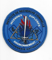 GENDARMERIE / ECUSSON PATCH PVC . INSTITUTE Erreur DE RECHERCHE CRIMINELLE INCENDIES - EXPLOSIFS . - Ecussons Tissu