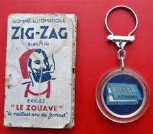 Lot COLLECTION  Carnet De Feuilles A Cigarettes ZIG ZAG LE ZOUAVE + Porte Clef RIZ LA + - Autres & Non Classés