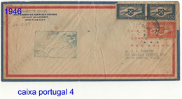 PORTUGAL CORREIO AÉREO/HORTA  1939 => NEW YORK - Lettres & Documents