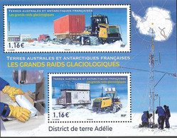 TAAF 2023 - Yv N° F1036 ** - Les Grands Raids Glaciologiques  (timbres 1036 à 1037) - Ungebraucht