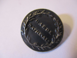 1 Bouton Ancien En Argent /Militaria / Garde Nationale/ 1er Empire ? 1,50 Cm /Début XIX éme                 BOUT185bis - Buttons