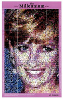 Princess Diana Photomasaic, Faces Of The Millennium Micronesia 2002 MHH SS - Albert Einstein