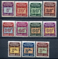 A.E.F       Taxes  1/11 ** - Unused Stamps