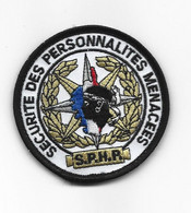 ECUSSON TISSU .  POLICE .SPHP . SECURITE DES  PERSONNALITES MENACEES . - Ecussons Tissu