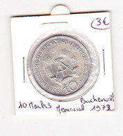 Allemagne 10 Marks Memorial Buchenwald 1972 - Other & Unclassified