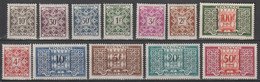 1946/57 - MONACO - TAXE - YVERT N°29/39 * MLH - COTE = 46 EUR. - Segnatasse