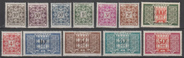 1946/57 - MONACO - TAXE - YVERT N°29/39 * MLH - COTE = 46 EUR. - Postage Due