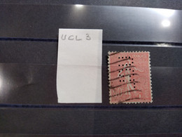 FRANCE UCL 3 TIMBRE  INDICE 4 SUR 199 PERFORE PERFORES PERFIN PERFINS PERFO PERFORATION PERFORIERT - Usados