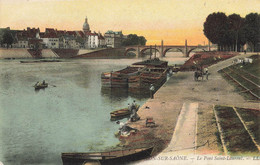 Chalon Sur Saône * Le Pont St Laurent * Péniche Batellerie - Chalon Sur Saone