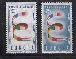 € Italie 744 / 745 ** .. Europa CEPT 1957 ..  MNH .. Cote 7.00 € - 1957