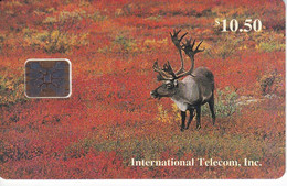 TARJETA CON CHIP DE ALASKA DE UN CARIBOU DE TIRADA 4000 - Cartes à Puce