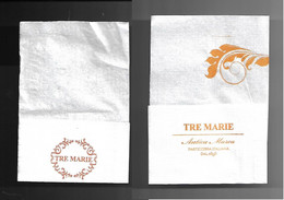 2 Tovagliolini Da Caffè - Tre Marie - Company Logo Napkins