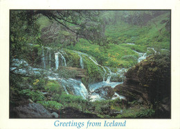 Postcard Iceland Gjain Gorge Pjorsardalur Valley Picturesque Natural Landscape - Souvenir De...