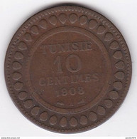 Tunisie Protectorat Français . 10 Centimes 1908 A , En Bronze - Tunesië