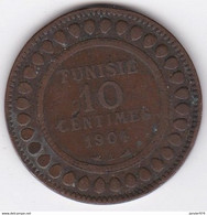 Tunisie Protectorat Français . 10 Centimes 1904 A , En Bronze, Lec# 99 - Túnez